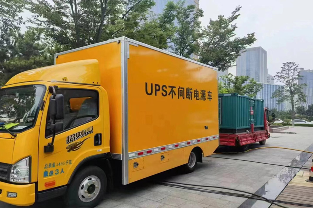 永善发电机租赁施工现场