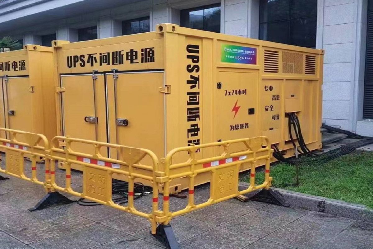 永善发电机租赁施工现场
